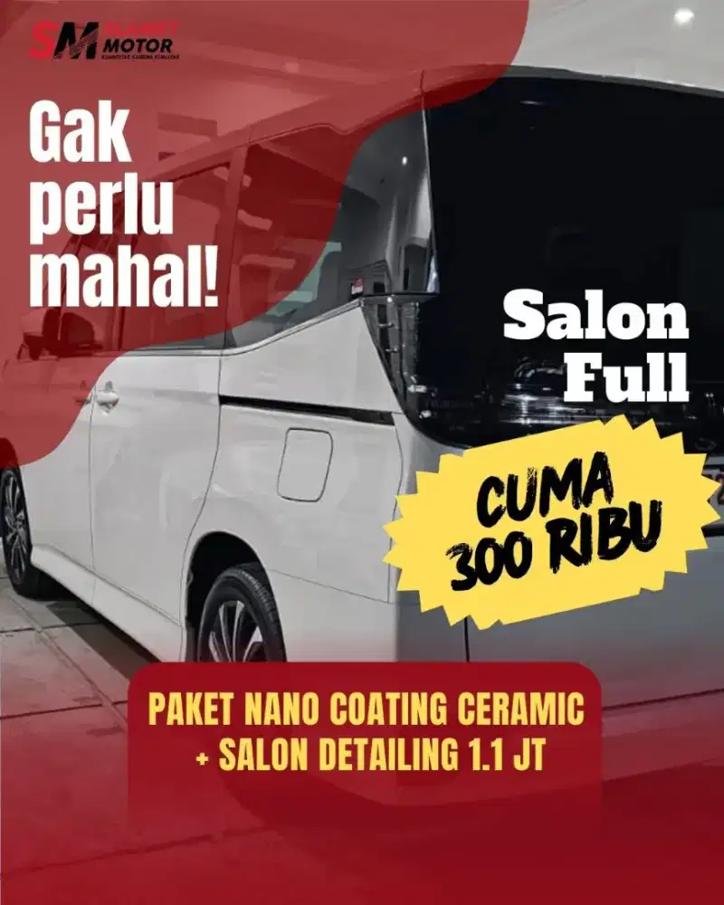 Salon mobil nano coating mobil detailing auto care poles mobil bandung