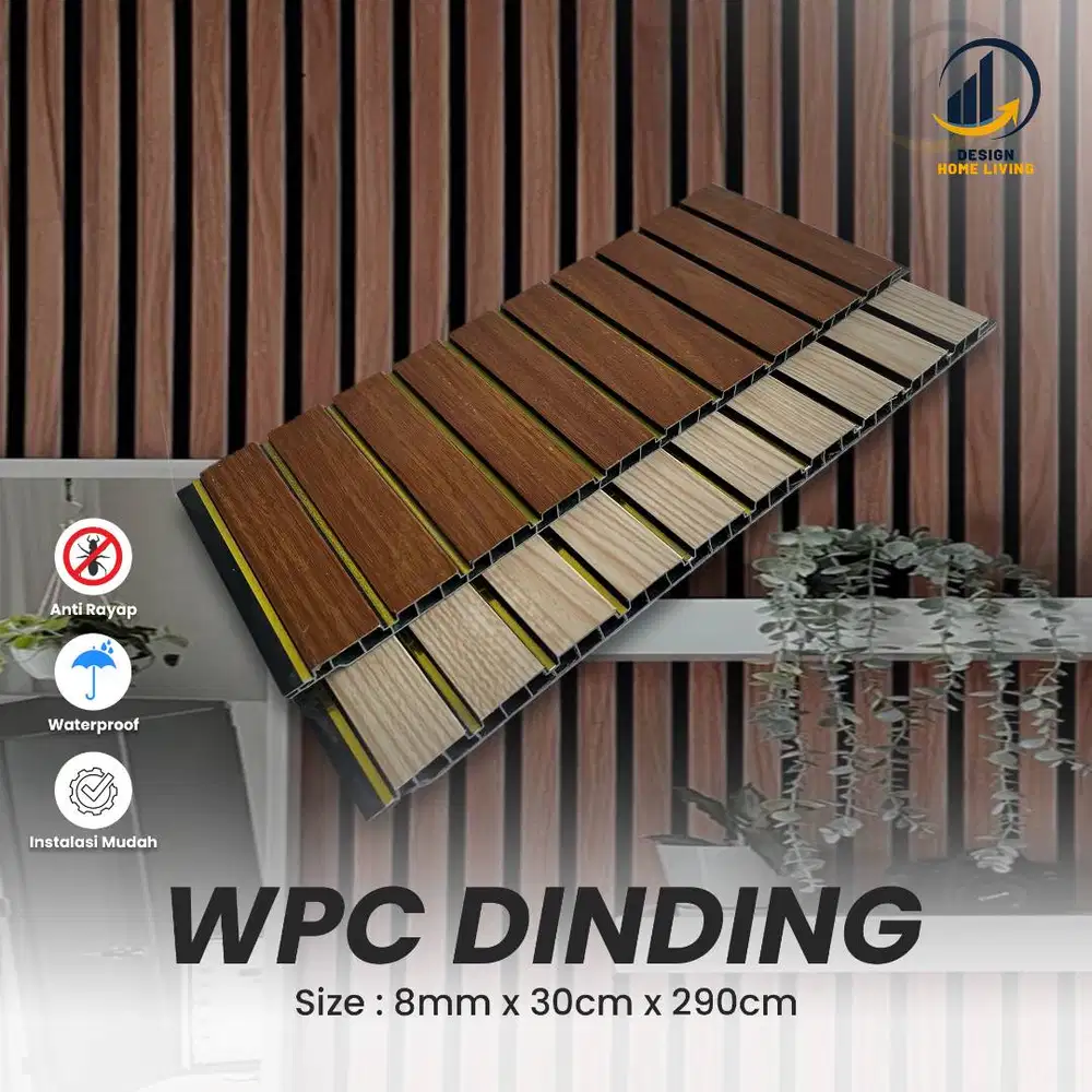 Wpc wood panell composite // Wpc dinding HL 30x290cm (Terima Jasa)