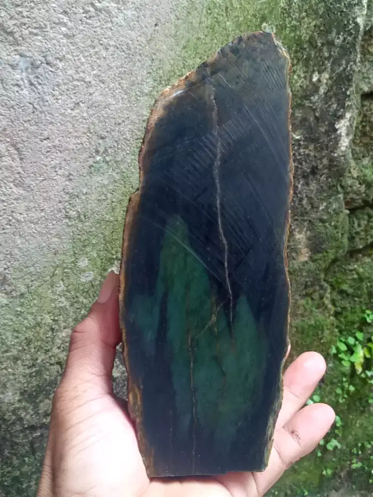 Batu Giok Hijau Lumut 2kg