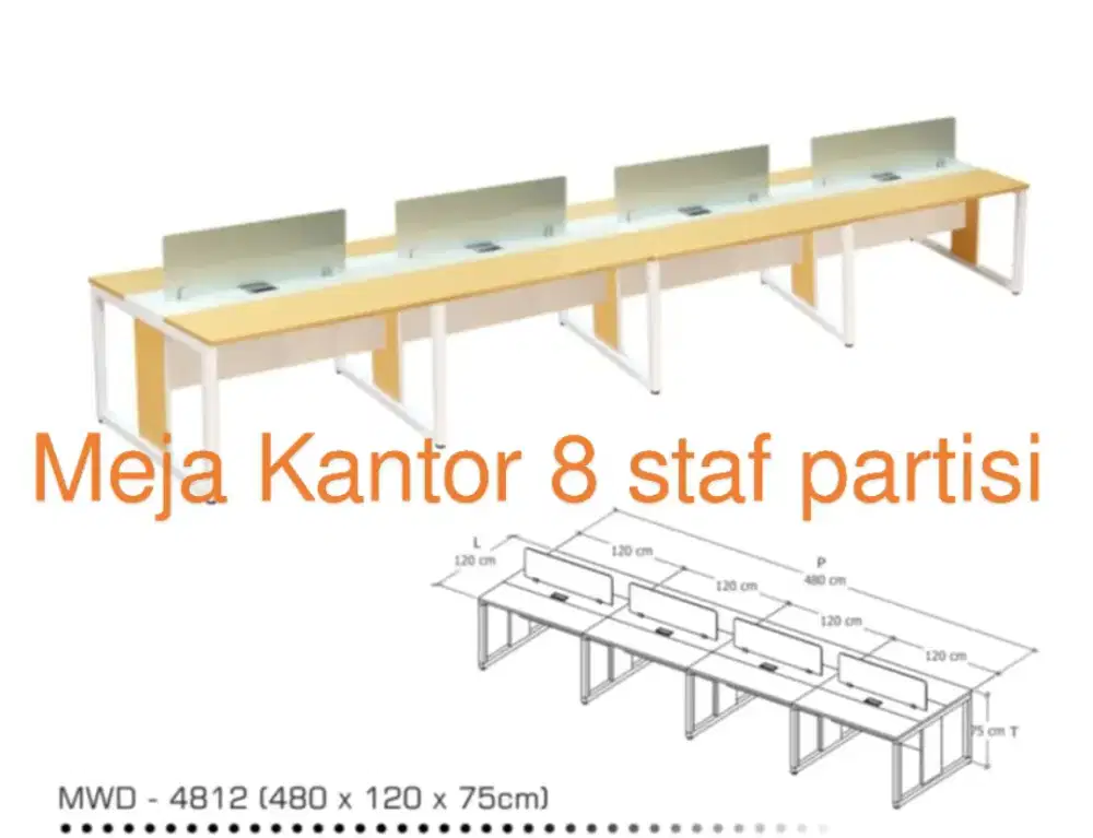 Meja staf kantor