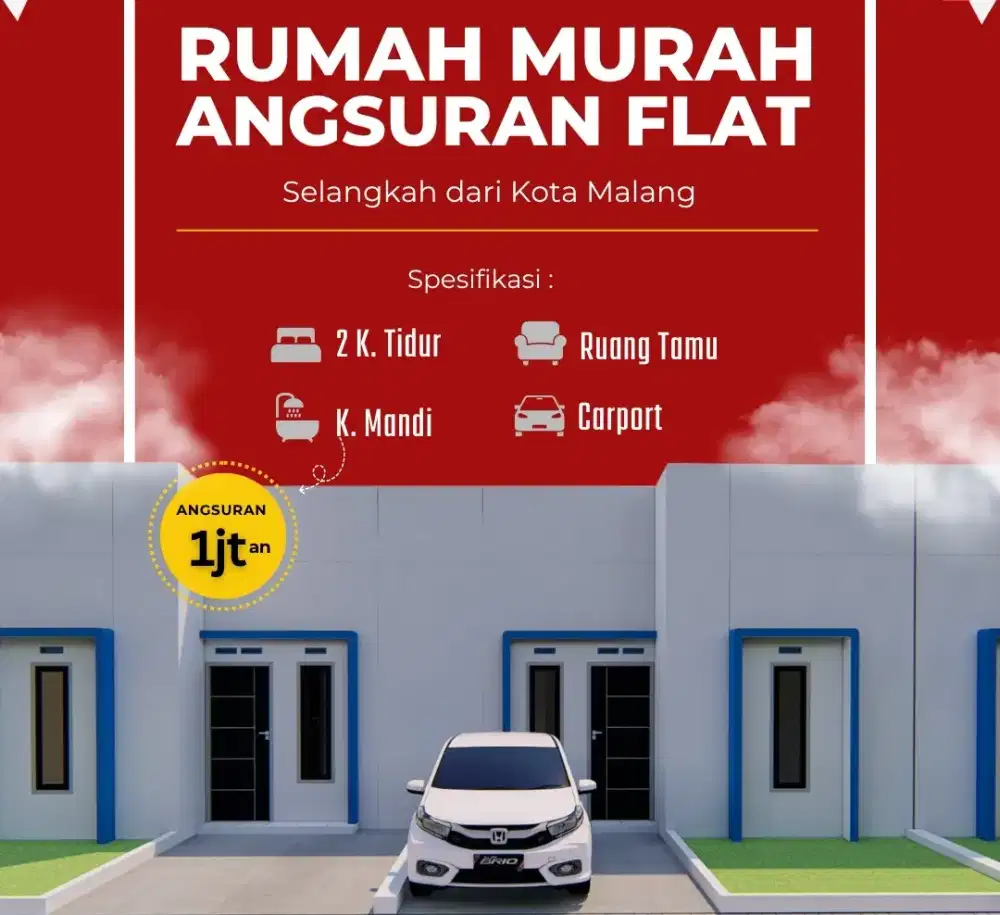 Rumah Subsidi dekat Sawojajar dp 0