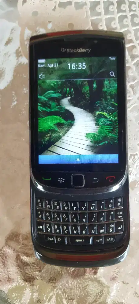 BLACKBERRY TORCH 9800 HITAM SLIDING