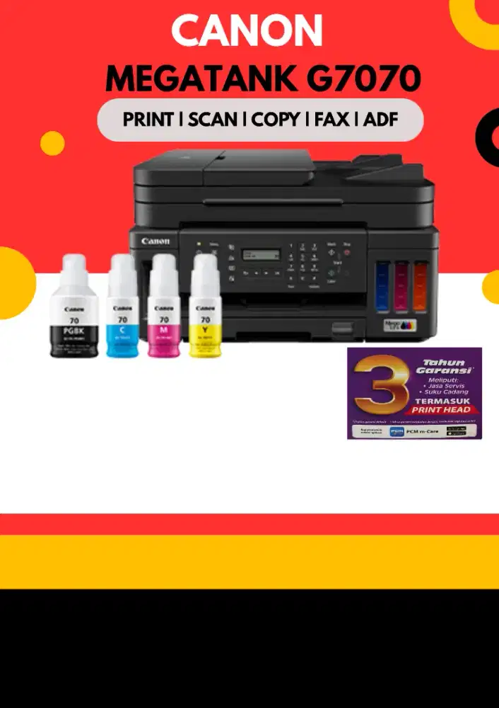 Printer Canon G7070 Megatank Multifungsi