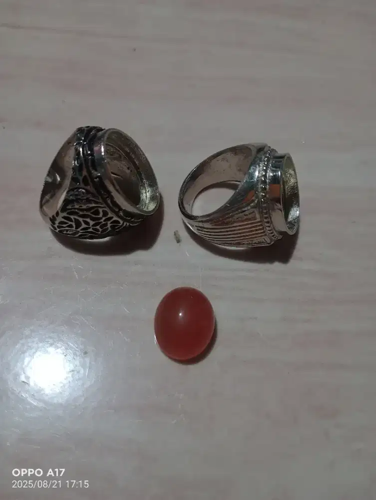 Ring alpaka super, size 7,  bonus raflesia