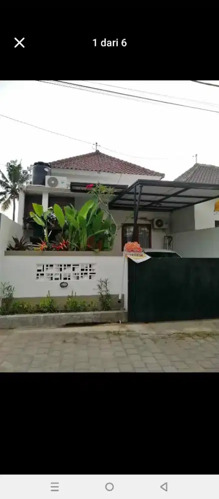 Rumah Full furnished jalur wisata Yeh Gangga Tabanan disewakan
