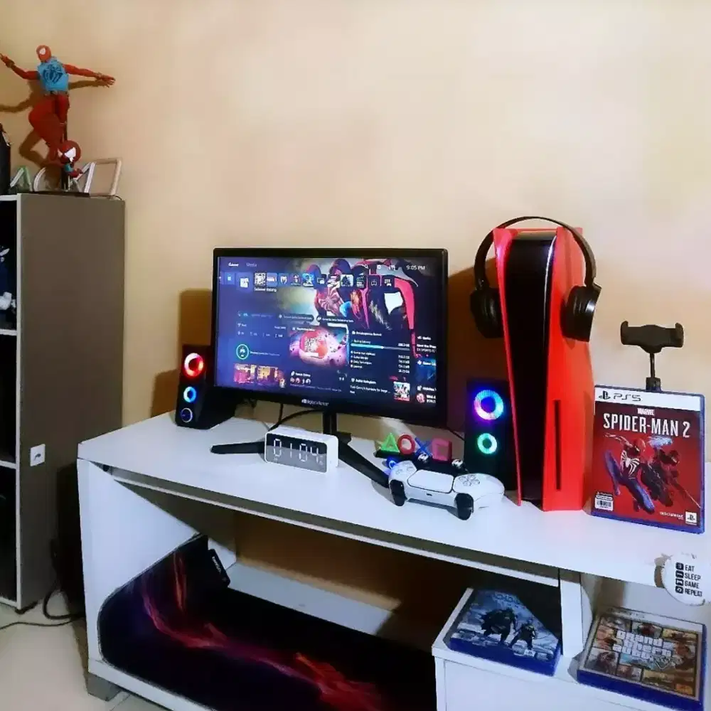 PAKET PS5 FAT DISC SERI 12+MONITOR HDR 100HZ (FHD) 20 INCH FULLSET ORI