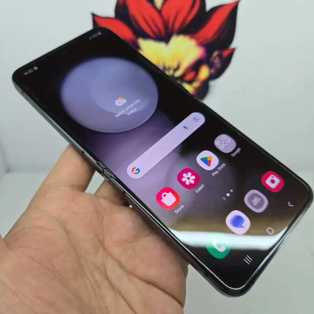 Samsung Z Flip 5 8/256 Graphyte SEIN FULLSET Mulus 98% Like NEW No Min