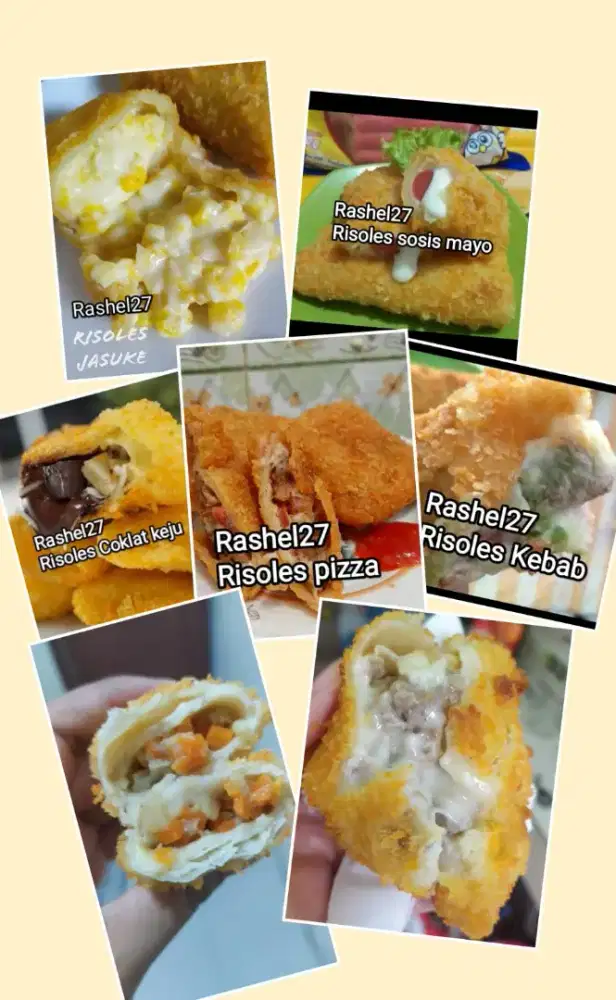 Risoles all varian Rasa gurih Dan manis