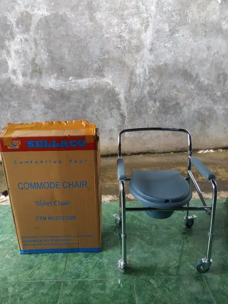 Kursi roda WC Lansia