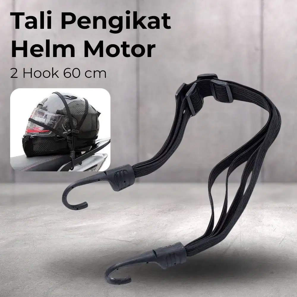 Jaring Helm Tali Pengikat Barang di Sepeda Motor Cargo Strap 4 in 1