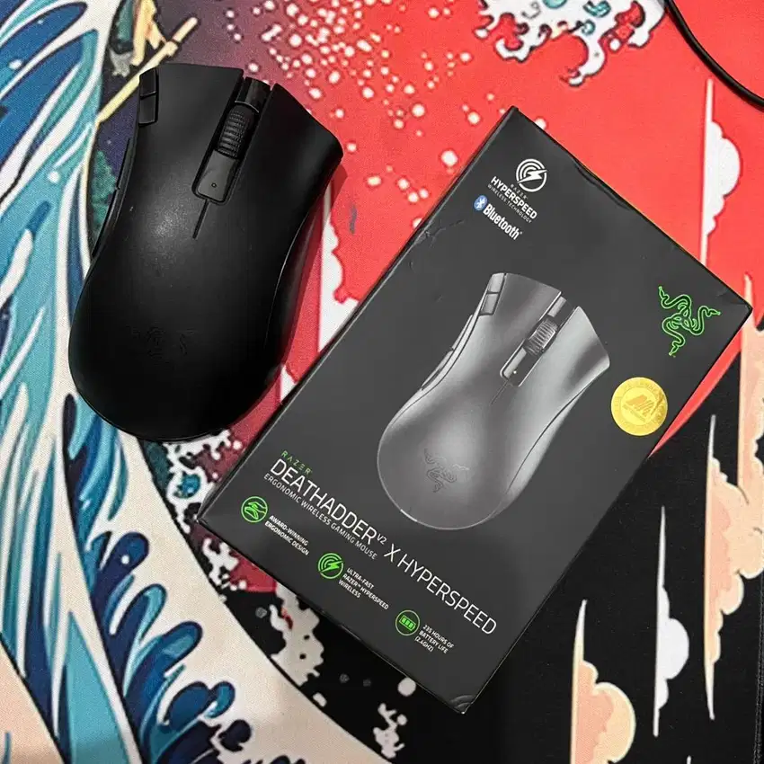 MOUSE RAZER DEATHADDER X HYPERSPEED WIRELESS BLUETOOTH LIKE NEW