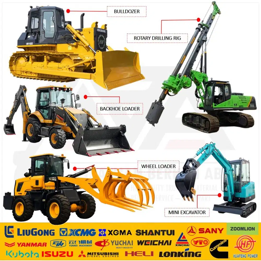 BullDozer Wheel Loader Excavator Forklift Drilling Rig Concrete Mixer