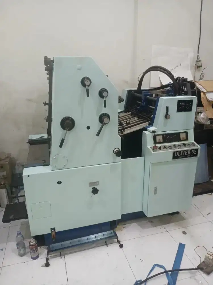 Mesin Oliver 52 Rekondisi + Cat Baru siap Cetak