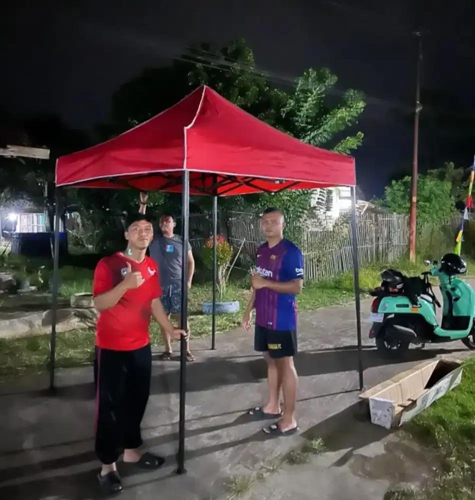 Tenda lipat semua ukuran ready