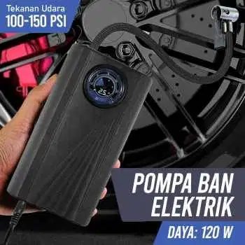Pompa Ban Elektrik Wired Tire Inflator 120W Wired Version