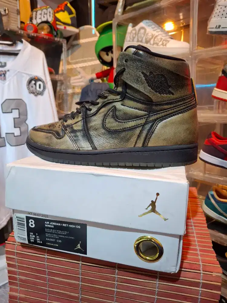 AIR JORDAN 1 RETRO HIGH WINGS SIZE 41 VVNDS ORIGINAL AUTHENTIC 100%