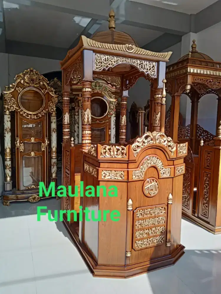 Mimbar masjid kubah tangga besar Ready