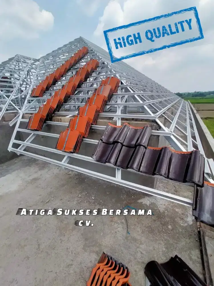 Pasang Rangka Atap Galvalum