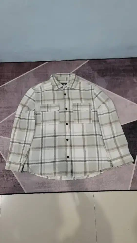 Outer Cowok H&M Kemeja Jaket Tebal Prelove