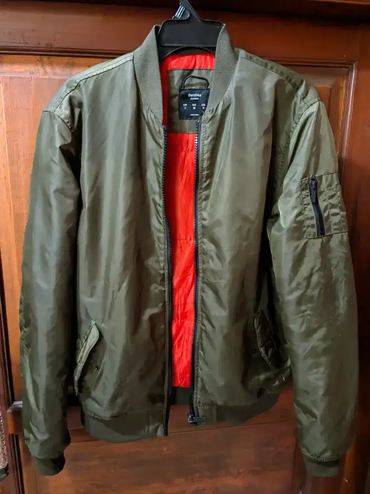 jaket bomber bershka original