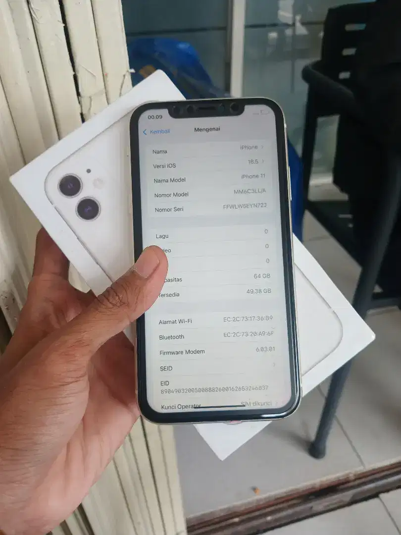 Iphone 11 64GB inter wifi only simlok