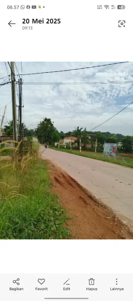 Di Jual Tanah dan Kolam, Luas dan Murah Meriah