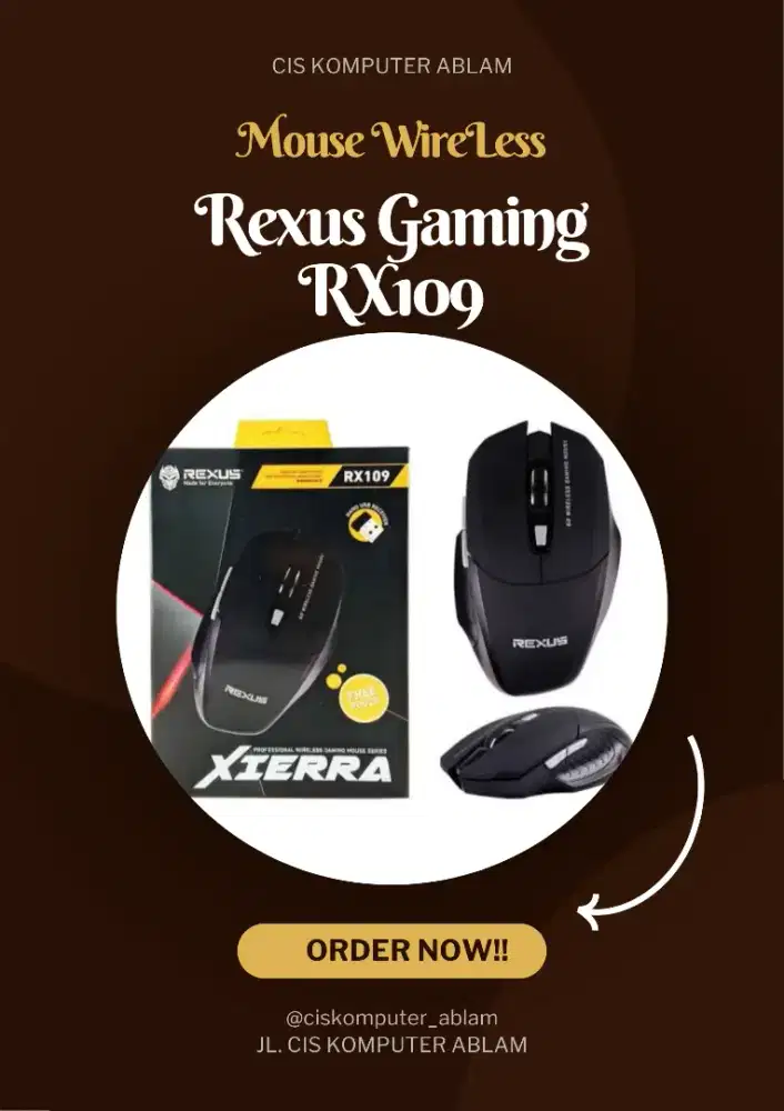 jual mouse rexus wireless wired rx109