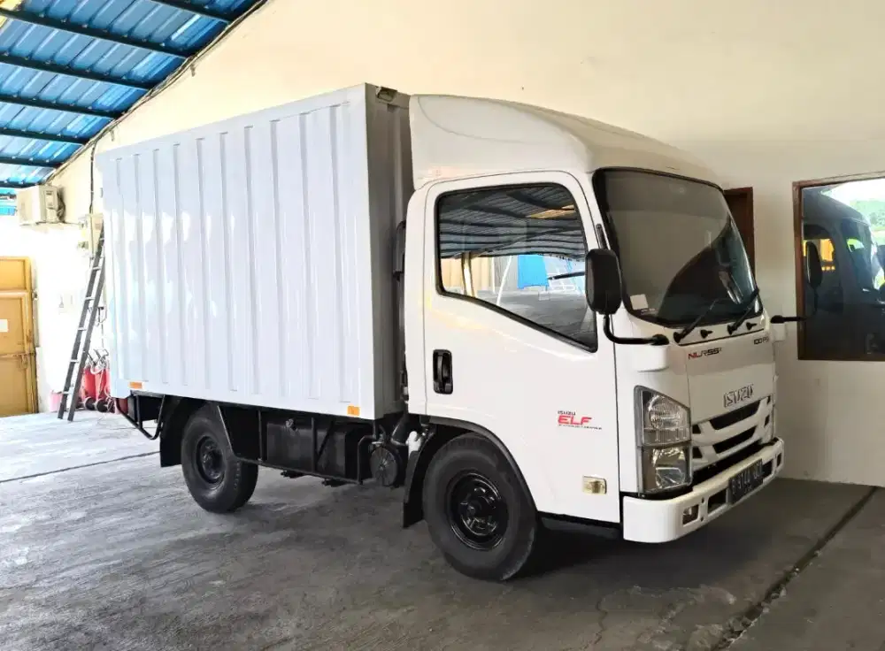 TERAWAT+banBARU MURAH Isuzu Elf engkel NLR55TX box besi 2020 CDE bok