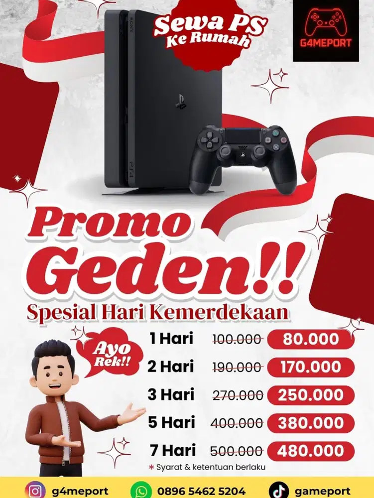 Sewa ps 4 Harian