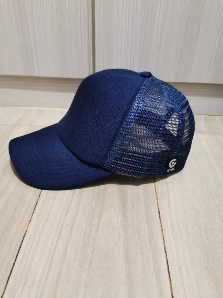 Topi Mesh Jaring Navy Blue