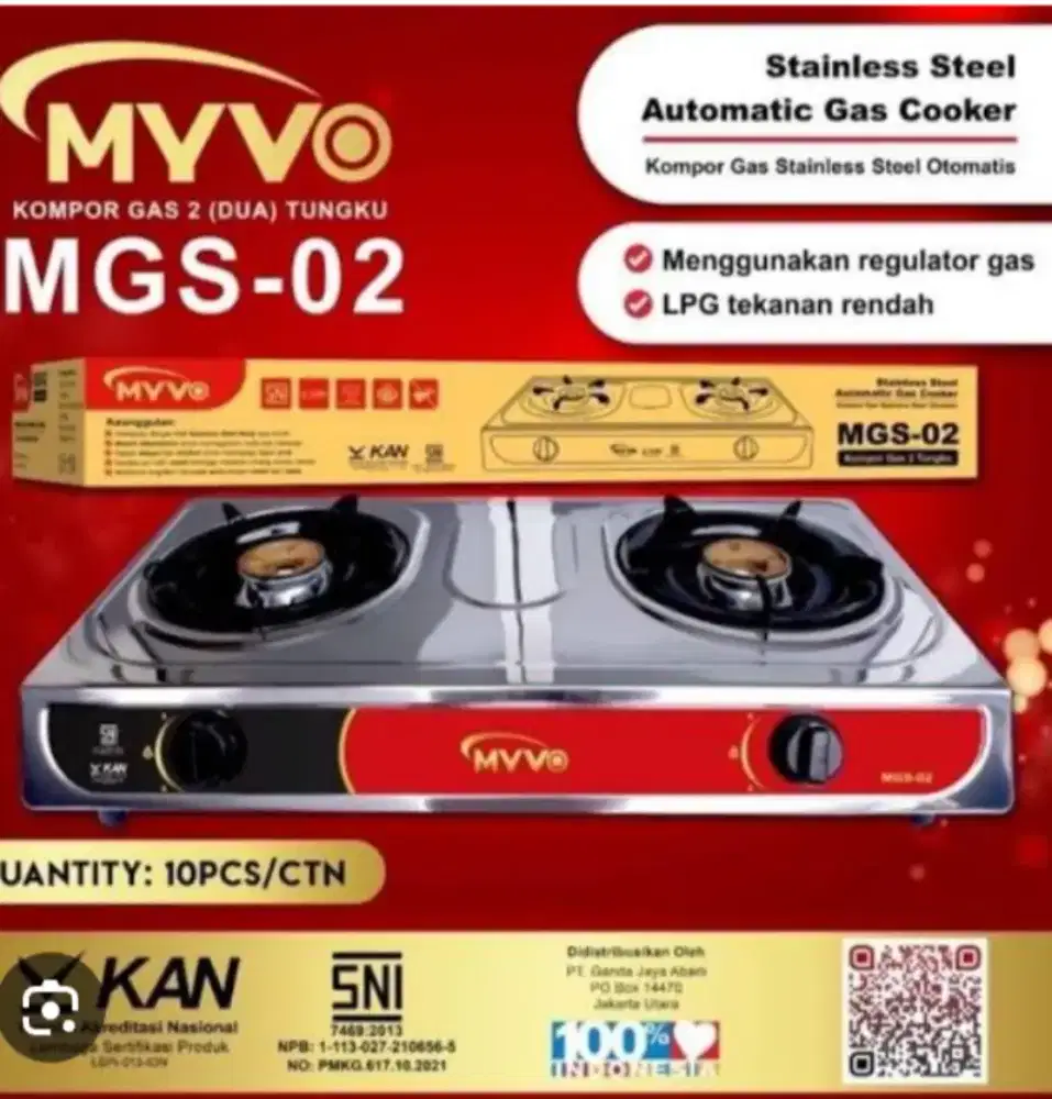 Kompor Gas 2 tungku Murah