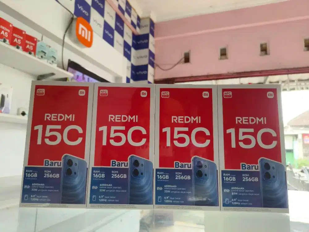 Redmi 15C 6+6/128GB & 8+8/256GB garansi resmi 15bulan