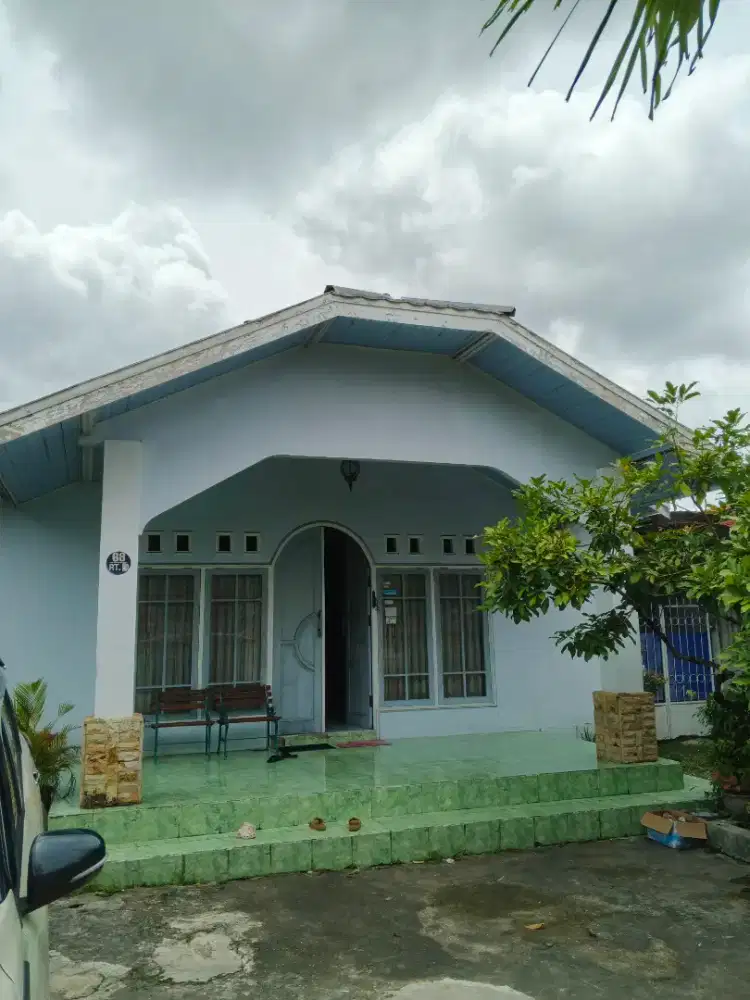 Dijual rumah permanen,siap huni,SHM,dipinggir jalan besar,bebas banjir
