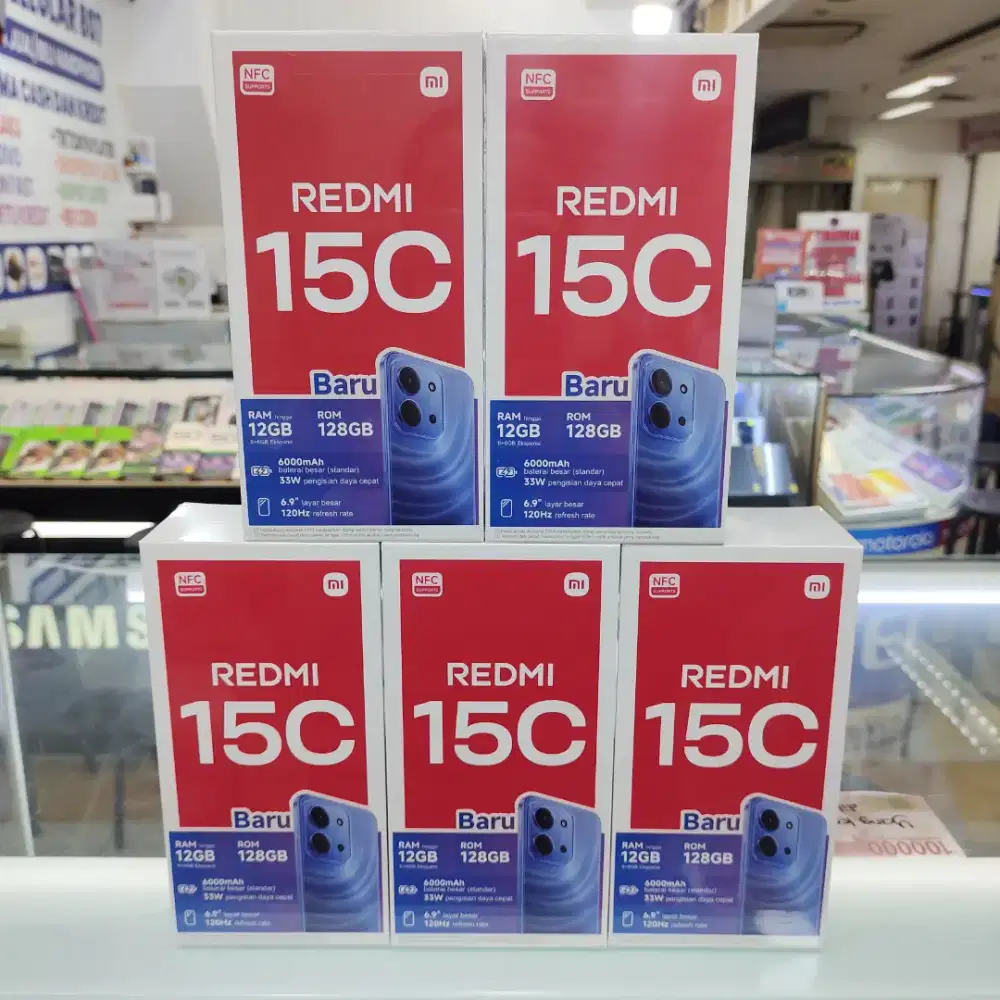 Xiaomi Redmi 15c ram 6gb+6gb/128gb baru garansi resmi harga Promo