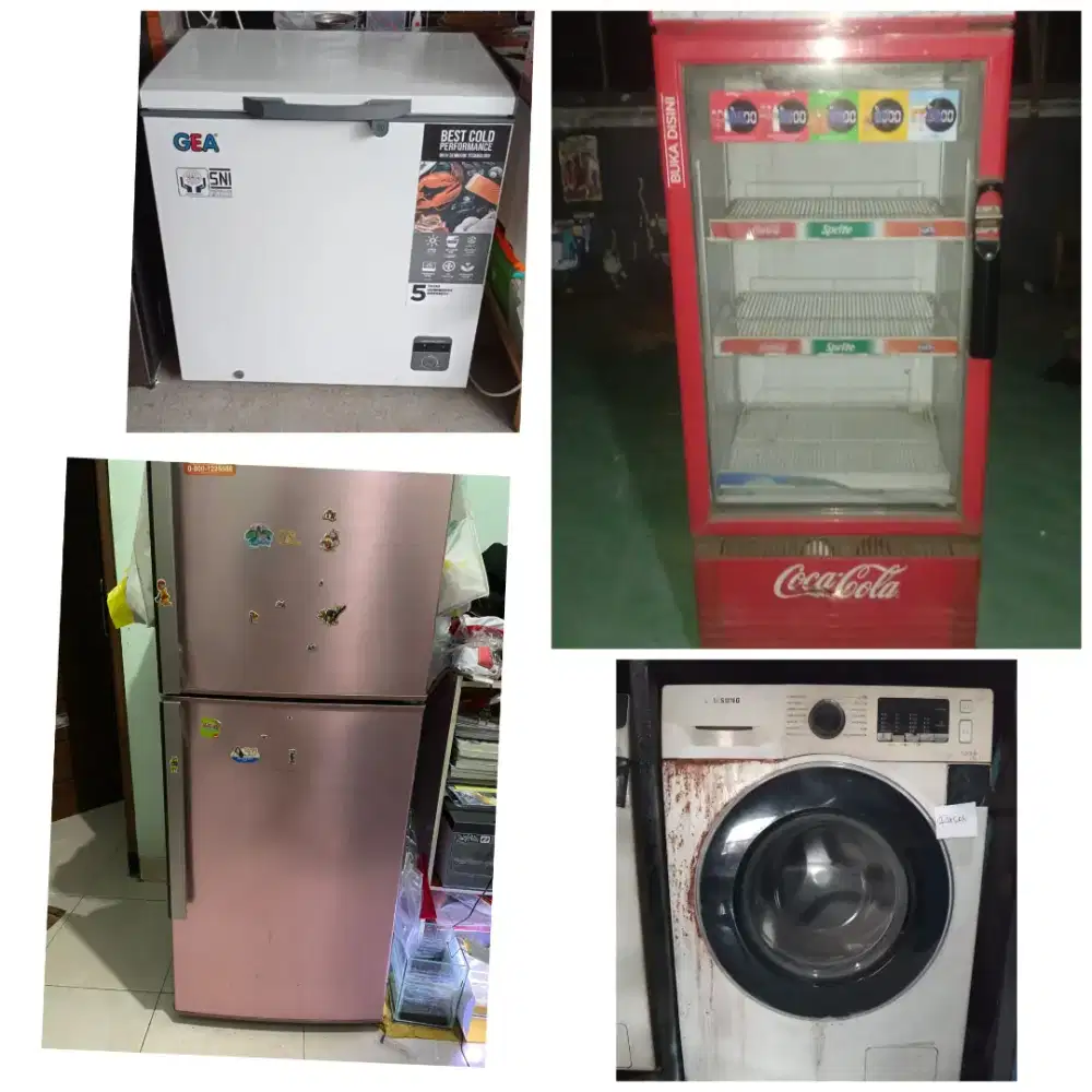 KAMI TERIMA KULKAS, FREEZER SHOWCASE BEKAS  DAN ELEKTRONIK ANDA