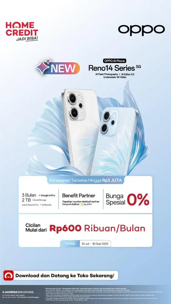 Cicilan Oppo Reno14
