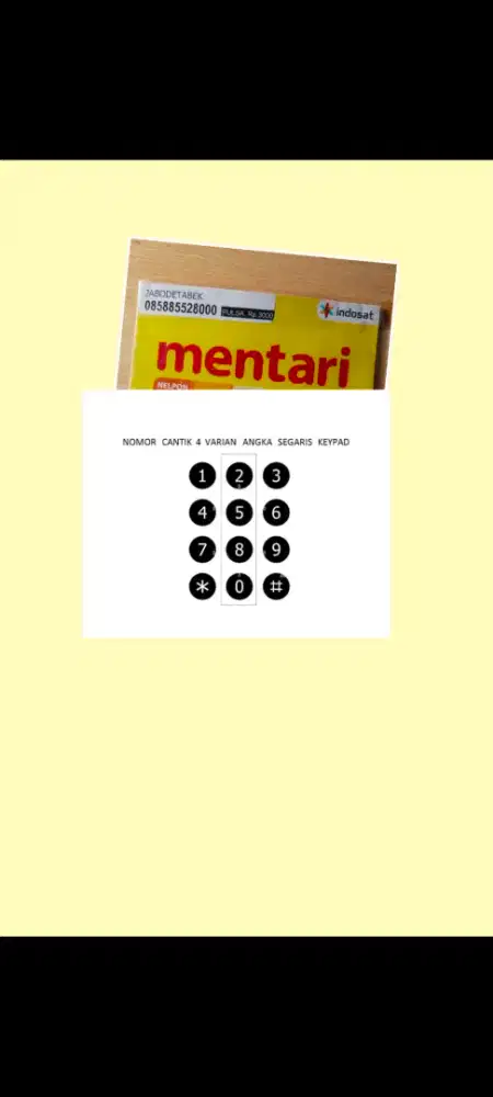 Nomer cantik Indosat