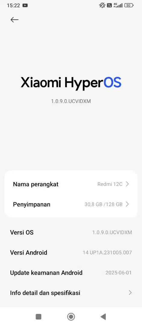Redmi 12c ram 4+ internal 126 gb. hyper os.mulus