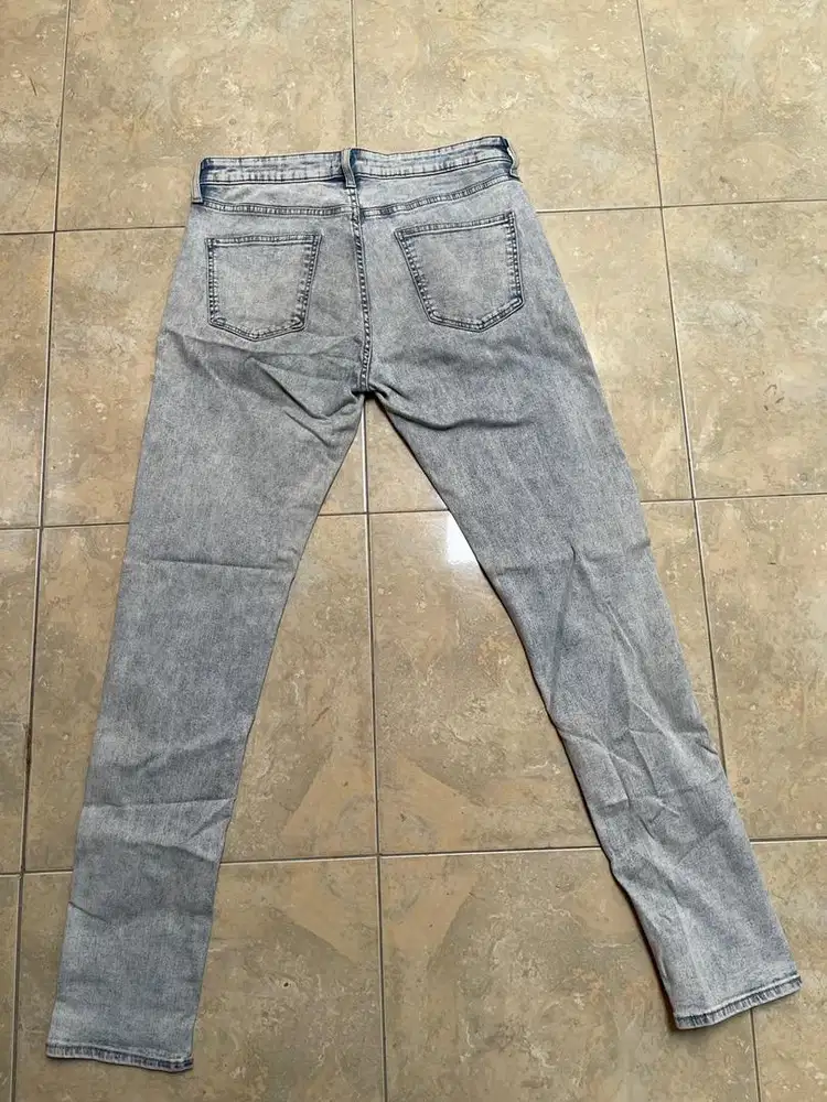 Longpants celana panjang uniqlo blue wash size 33