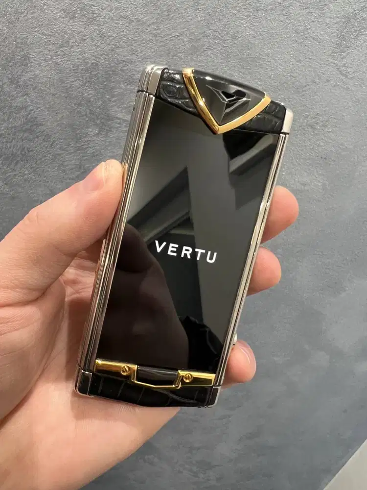Vertu Constellation Touch 24k Gold Alligator Leather bekas mulus