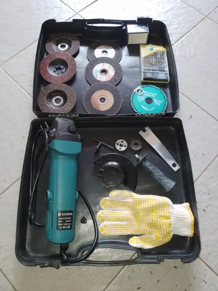 Gerinda merk ecosen 900w,4mata potong+3mata amplas+Bisa jadi bor, nego