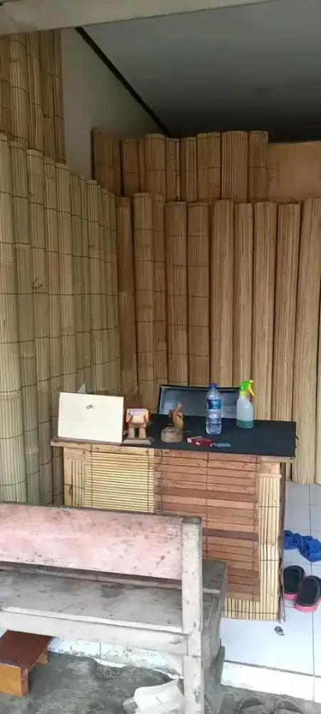 Jual krey bambu kayu rotan alas rotan pelapon di Fery shop