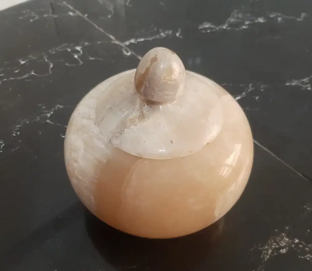 Tempat permen Marmer Onyx