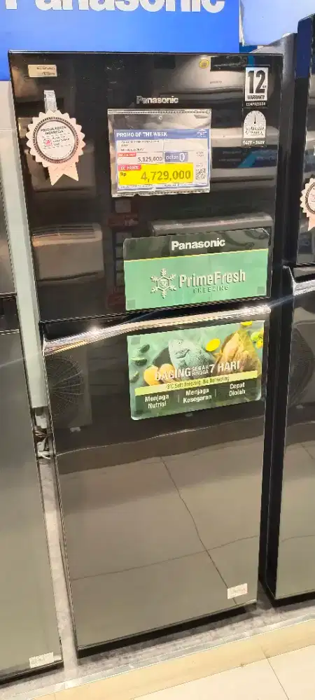 (NEW) KULKAS PANASONIC 2 PINTU 210L (KREDIT TANPA DP)