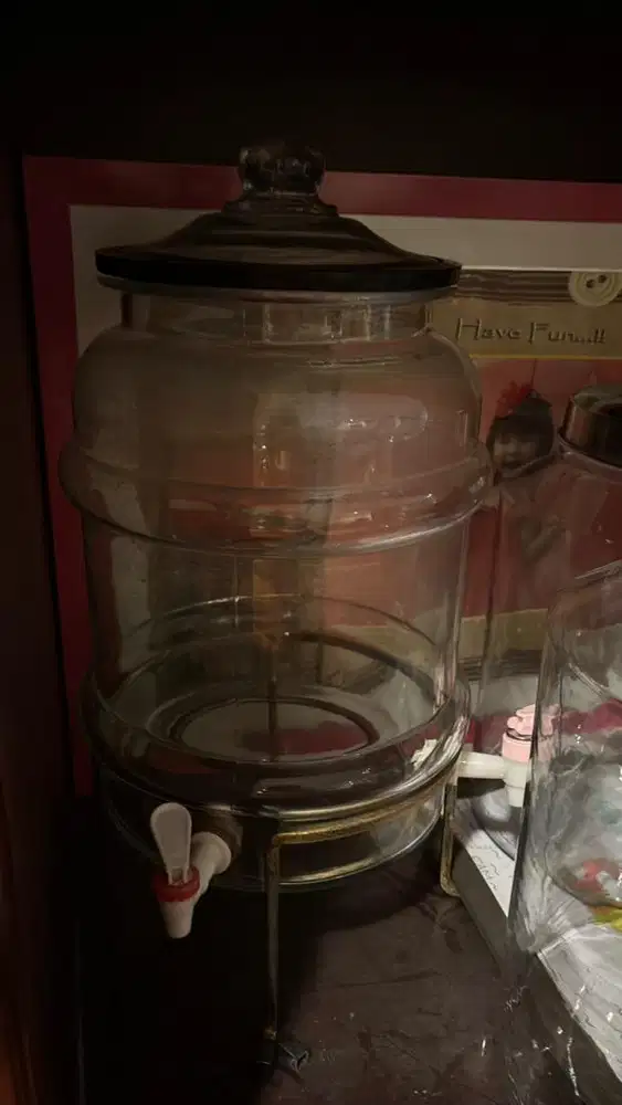 Jar kaca 14.5L bekas (cuci gudang rumah)