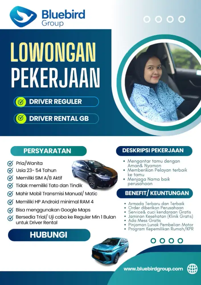 Lowongan Driver Profesional Bluebird Group