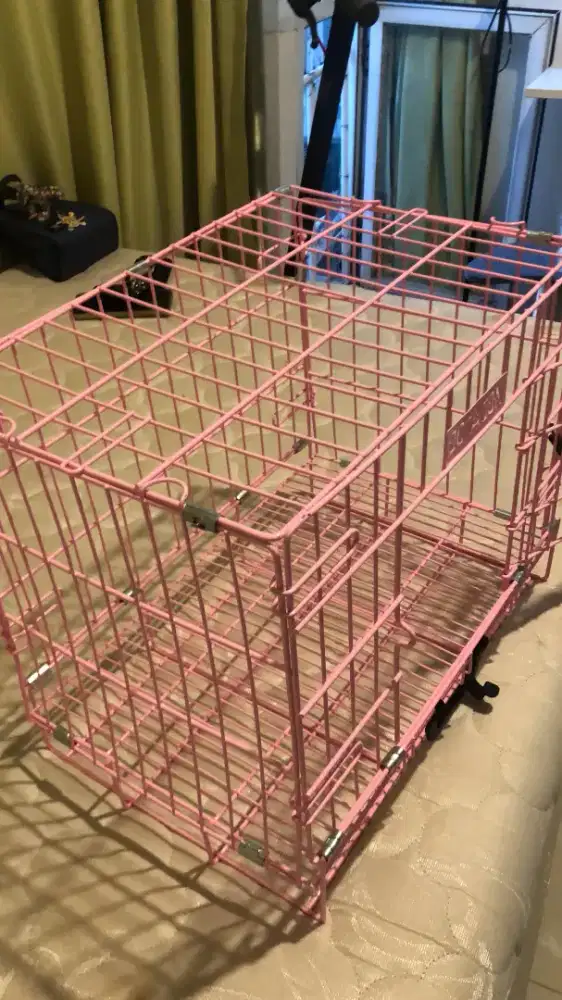Kandang kucing pink pastel