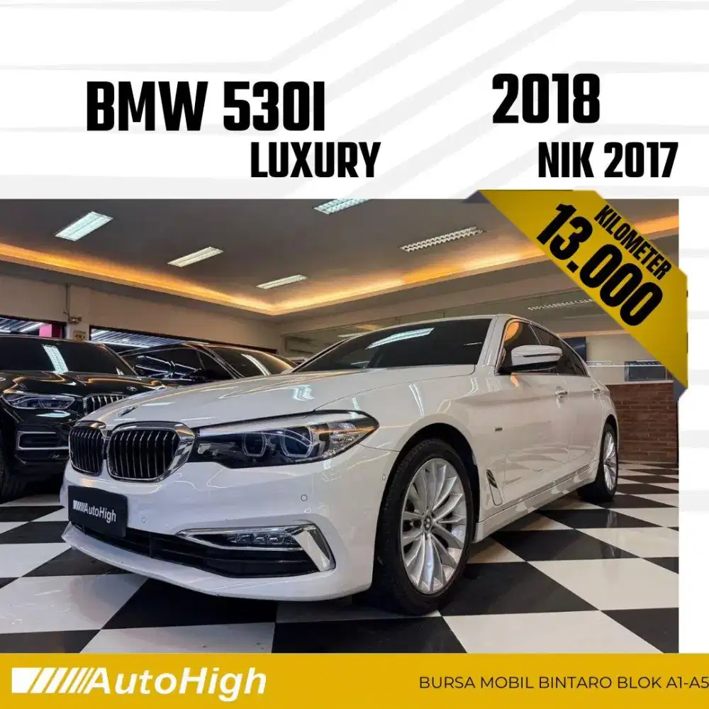 DP10% [Km13.000] 530i Luxury 2017 White Reg 2018 #AUTOHIGH