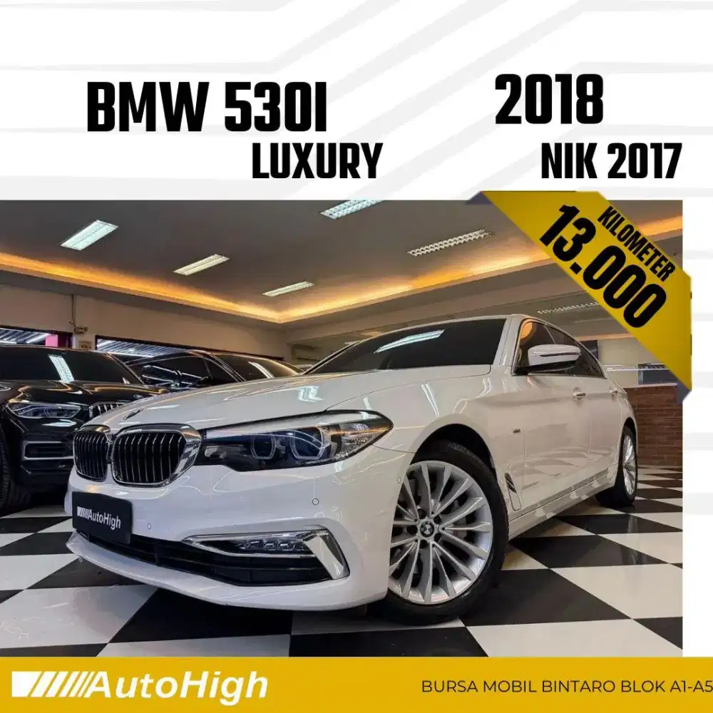 DP10% [Km13.000] 530i Luxury 2017 White Reg 2018 #AUTOHIGH