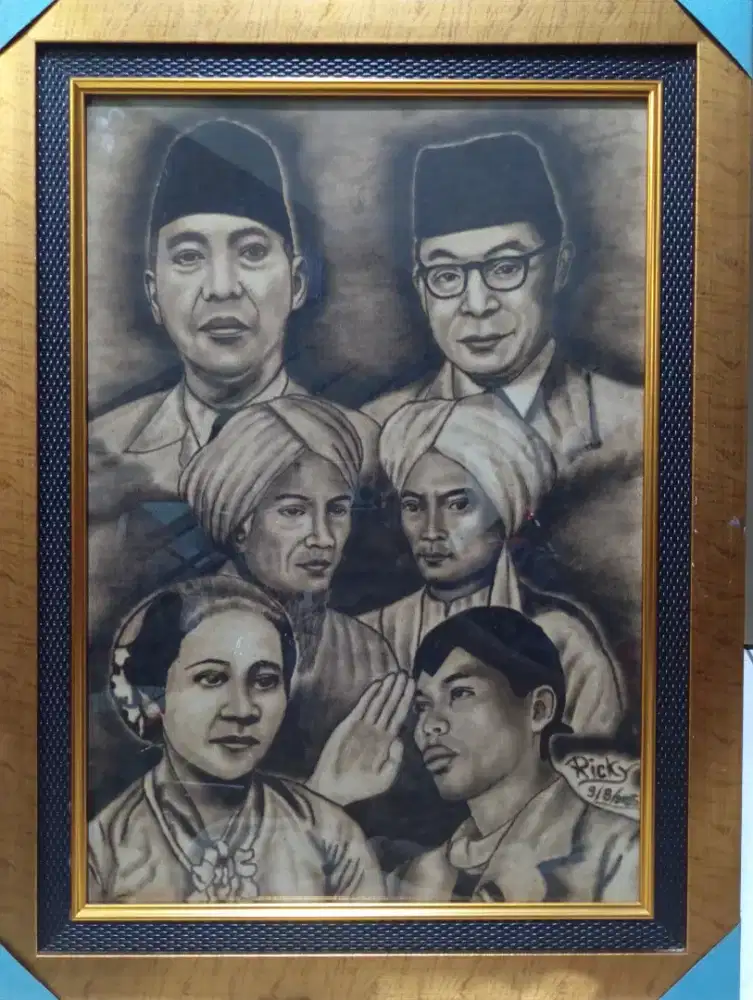 Lukisan Bakar Unik Tema Pahlawan